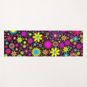 Flower Power Yogamatte (Vorderseite (Horizontal))