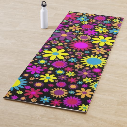 Flower Power Yogamatte (Beispiel)