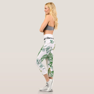 flower pwr collec capri leggings