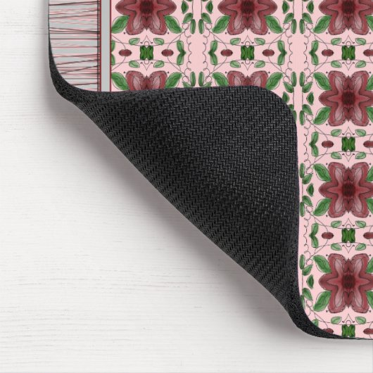 Flower Raspberry Pink Mouse Rug Mousepad (Ecke)