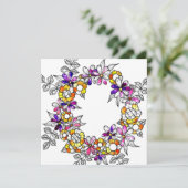 Flower Ring Dankeskarte (Stehend Vorderseite)