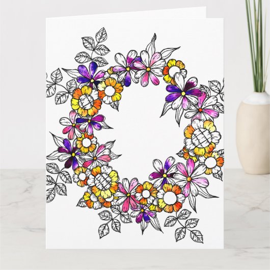 Flower Ring Dankeskarte (Vorderseite)