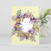 Flower Ring Dankeskarte (Stehend Vorderseite)