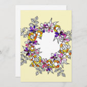 Flower Ring Dankeskarte (Vorne/Hinten)