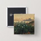 Flower Riverbank, Argenteuil - Claude Monet - c1 Button (Vorne & Hinten)