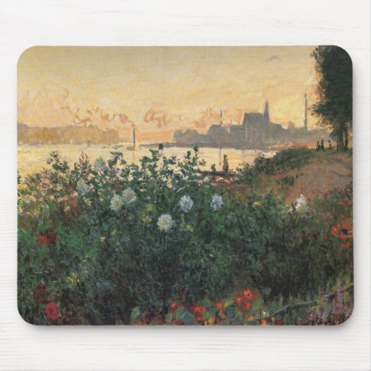 Flower Riverbank, Argenteuil - Claude Monet - c1 Mousepad (Vorne)