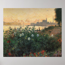 Flower Riverbank, Argenteuil - Claude Monet