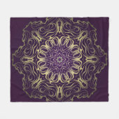 Flower Round Pattern. Illustration. Valentine's, B Fleecedecke (Vorderseite (Horizontal))