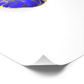 Flower Sapphire Butterfly Fotodruck (Ecke)