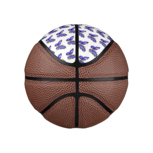 Flower Sapphire Butterfly Mini Basketball (Rechts)