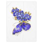 Flower Sapphire Butterfly Tischdecke (Vorderseite)