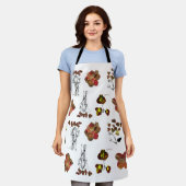 Flower Schürze (Getragen)