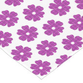 Flower Shape Plaid Pink Purple Table Runner Kurzer Tischläufer (Ecke)