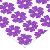 Flower Shape Plaid Purple Pink Table Runner Kurzer Tischläufer (Ecke)