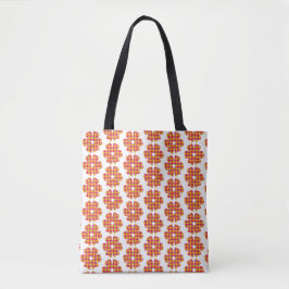 Flower Shape Plaid Yellow Orange Pink Tasche