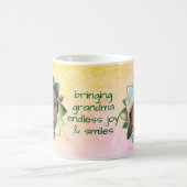 Flower Shape Replaceable Photo Colorful Background Kaffeetasse (Mittel)