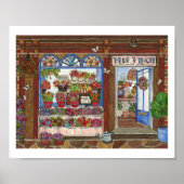 Flower Shop Watercolor Poster (Vorne)