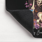 Flower Skeleton Dry Bones Come Alive, Retro Enchan Mousepad (Ecke)