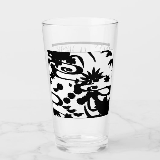 Flower sketched glasses glas (Vorderseite)