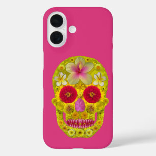 Flower Skull 8 iPhone 16 Hülle