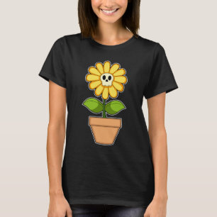 Flower Skull Halloween T-Shirt