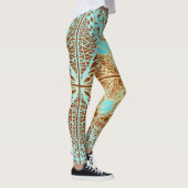 Flower Square Rose Overlay Lace Art 2 Leggings (Rechts)