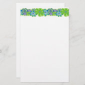 Flower Stationery Briefpapier (Vorne/Hinten)