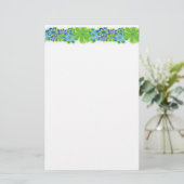 Flower Stationery Briefpapier (Stehend Vorderseite)