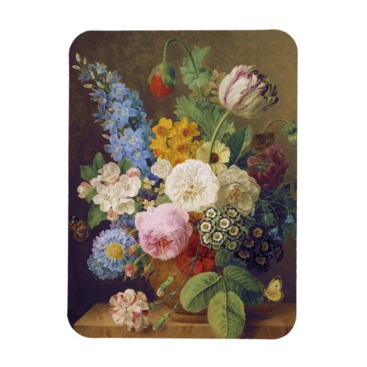 Flower Still Life by Jean Ulrich Tournier Magnet (Vertikal)