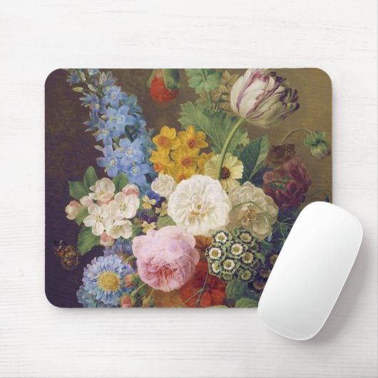 Flower Still Life by Jean Ulrich Tournier Mousepad (Mit Mouse)