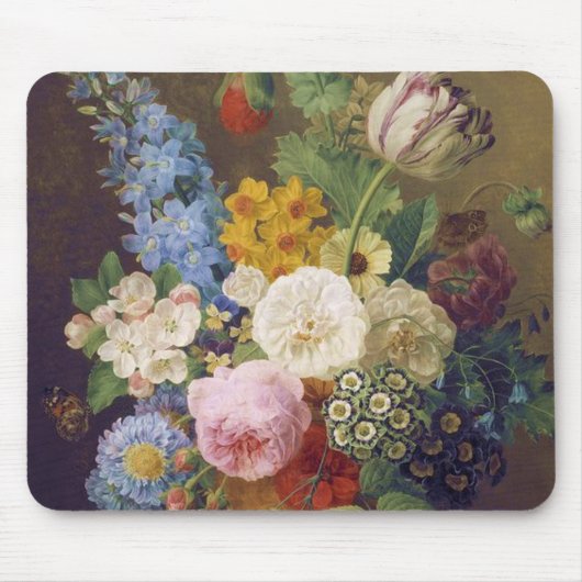 Flower Still Life by Jean Ulrich Tournier Mousepad (Vorne)
