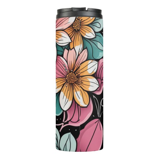 Flower Thermal Tumbler Thermosbecher (Rückseite)