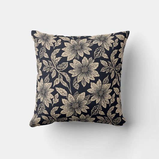 Flower Throw Pillow Kissen (Rückseite)
