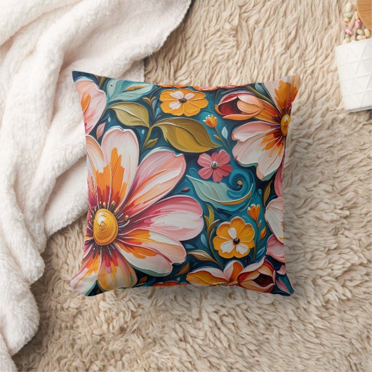 Flower Throw Pillow Kissen (Decke)
