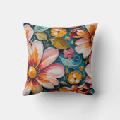 Flower Throw Pillow Kissen (Rückseite)