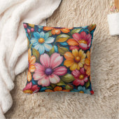 Flower Throw Pillow Kissen (Decke)