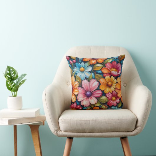 Flower Throw Pillow Kissen (Stuhl )