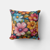 Flower Throw Pillow Kissen (Vorderseite)