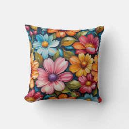 Flower Throw Pillow Kissen