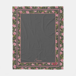 Flower Travel Blanket Fleecedecke