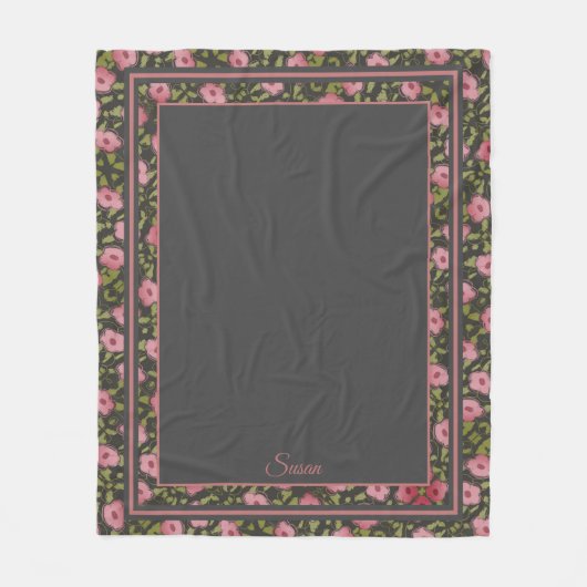 Flower Travel Blanket Fleecedecke (Vorderseite)