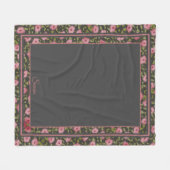 Flower Travel Blanket Fleecedecke (Vorderseite (Horizontal))