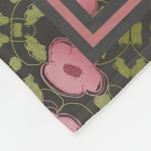 Flower Travel Blanket Fleecedecke (Ecke)