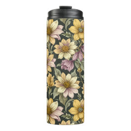 Flower travel mug thermosbecher