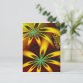 Flower Universal Fine Fractal Art Postkarte (Stehend Vorderseite)