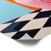 Flower Vase Art Print, Abstract Still Life Oil Pai Poster (Ecke)