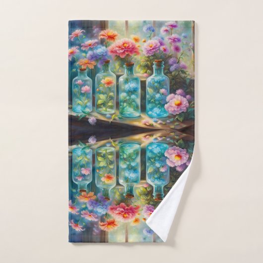 Flower vases filled with stunning, vibrant blooms, handtuch (Handtuch)