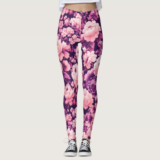 Flower Violet Leggings (Vorderseite)