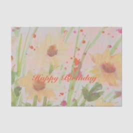 Flower Watercolor Papierprodukte Seidenpapier