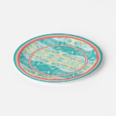 Flower Wedding Day in Pappteller (Schrägansicht)